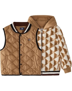 Утепленные куртки комплект из 2 предметов light taupe для детей 3-7 лет, Light Taupe-Fbn Fila kids