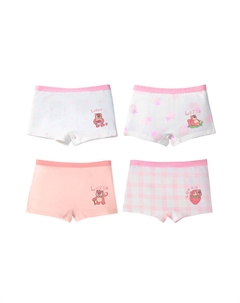 Серия strawberry bear трусики 4 шт детские, светло-розовый Disney