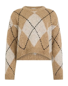 Джемпер с рисунком "аргайл", бежевый Ballantyne