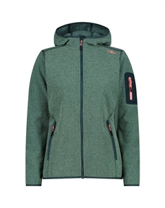 Нижняя куртка с капюшоном, флисовая кофта, трикотажная, зеленый Cmp