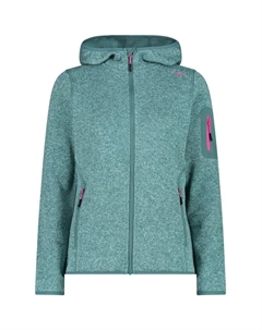 Нижняя куртка с капюшоном, флисовая кофта, трикотажная, цвет agave-opale 12et Cmp