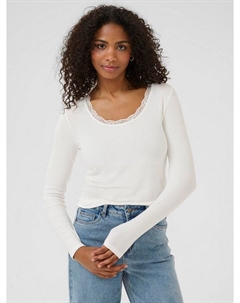 Футболка KAomi с круглым вырезом и длинными рукавами, White Kaffe