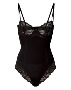 Боди с кружевной отделкой, черный Calvin klein underwear