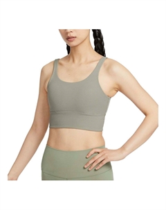 Бюстгальтер (WMNS) Zenvy Rib Light-Support Padded Longline Sports Bra Asia Sizing 'Light Army' Nike