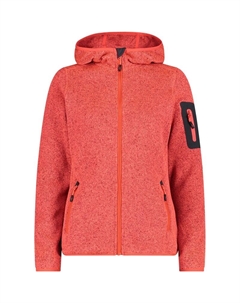 Нижняя куртка с капюшоном, флисовая кофта, трикотажная, красный Cmp