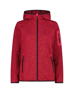 Нижняя куртка с капюшоном, флисовая кофта, трикотажная, цвет carminio-darker 10cu Cmp