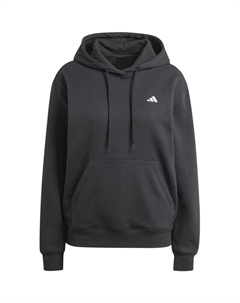 Толстовка с капюшоном, небольшой логотип, уютная и комфортная, черный Adidas