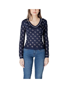 Синий вискозный свитер Guess