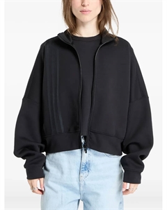 Толстовка на молнии с тремя полосками, черный Adidas