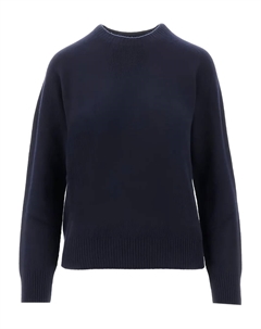 Пуловер с воротником-трубой, синий Emporio armani