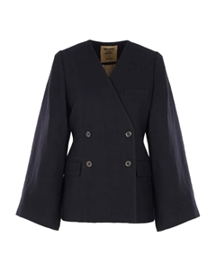 Жилет с узором в елочку, черный Uma wang