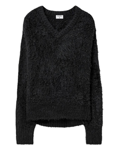 Свитер с V-образным вырезом, черный Filippa k