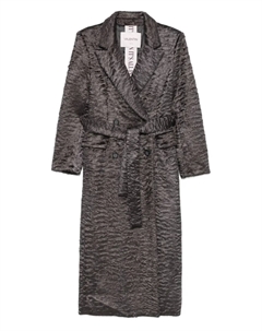 Шуба с поясом, серый Valentini 1972