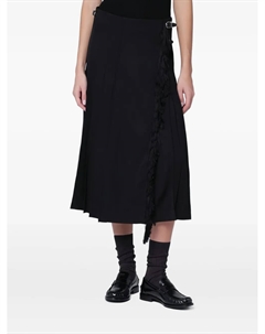 Миди-юбка с регулируемыми бретелями, черный Durazzi milano