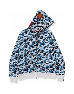 Bape Store Shenyang отдельный худи Shark с полной молнией, черный A bathing ape®