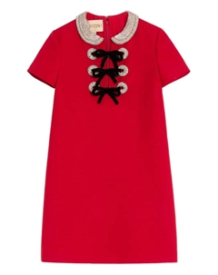 Декорированное платье мини, красный Valentino garavani