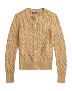 Кардиган фактурной вязки, коричневый Polo ralph lauren