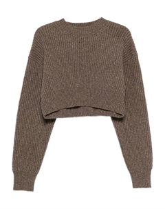 Свитер в рубчик, коричневый Uma wang