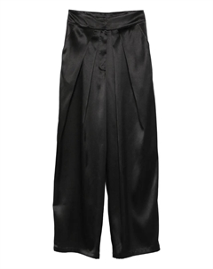 Плиссированные брюки из румынского тафты, черный Rhizome