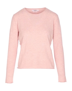 Кашемировый свитер с круглым вырезом, розовый Not shy