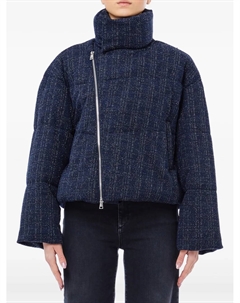 Стёганая куртка на молнии, синий Liu jo