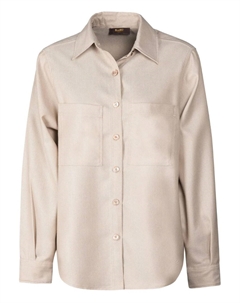 Рубашка Zama с накладными карманами, светло-бежевый Moorer