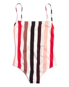 Купальник в полоску Chelsea, белый Solid & striped