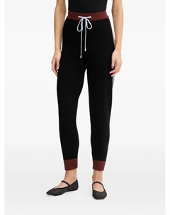 Спортивные брюки с пальмами и кулиской, черный Never fully dressed