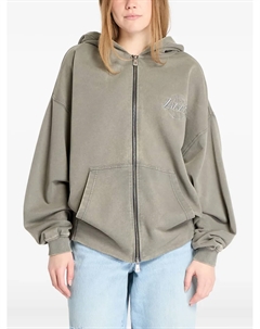 Свитшот на молнии с логотипом Lakers и эффектом потертости, серый New era cap