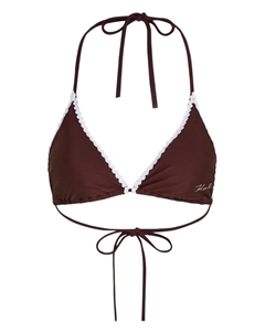 Топ бикини с фестонами, красный Karl lagerfeld