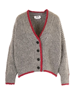 Кардиган в рубчик, серый Msgm