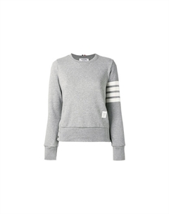 Классический свитшот с петлями и четырьмя полосами Loopback, серый Thom browne