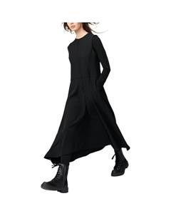 Платье Clare Waight Keller C Collection FW25 без рукавов женское, черный Uniqlo