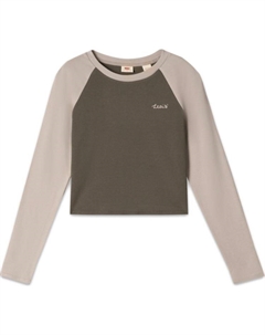 Футболка Levi's с рукавом реглан женская, зеленый и абрикосовый мультиколор Levi's®