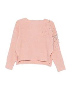 Декорированный свитер, розовый Liu jo