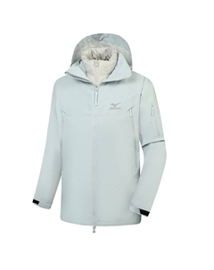 Городская ветровка для путешествий и поездок на работу, термостойкая, устойчивая к истиранию, водонепроницаемая, ветрозащитная, унисекс, синий Mizuno