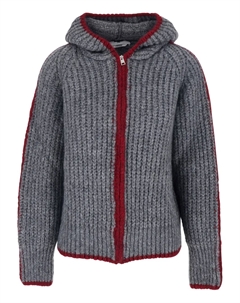 Кардиган на молнии с капюшоном, серый Msgm