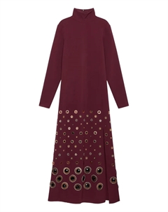 Декорированное платье миди, красный Malìparmi