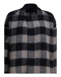Пальто в островную клетку, черный Rick owens