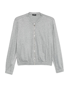 Кофты на молнии с карманом кенгуру, серый Marella