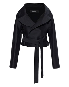 Жакет из чистой шерсти с поясом, черный Dsquared2