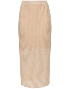 Плиссированная юбка с завышенной талией, золотистый Twinset