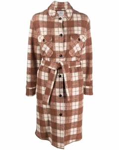 Пальто Gentry в клетку, коричневый Woolrich