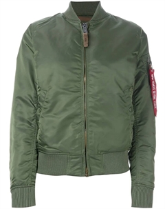 Стеганая куртка-бомбер, зеленый Alpha industries