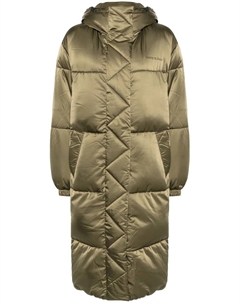 Пуховик с капюшоном, зеленый Tommy jeans