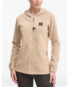 Флисовая куртка с капюшоном и молнией Malung, бежевый Haglöfs