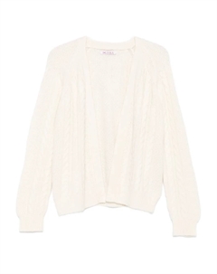 Кардиган фактурной вязки, белый Liska