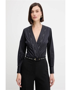 Хлопковый боди, темно-синий Elisabetta franchi