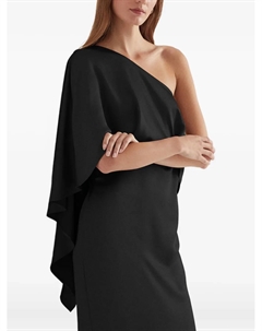 Макси-платье с асимметричным вырезом, черный Lauren ralph lauren