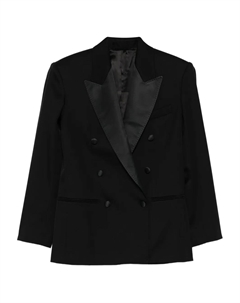 Двубортный пиджак с лацканами, черный Isabel marant